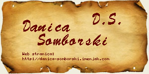 Danica Somborski vizit kartica